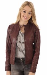 Women Genuine Leather Jacket WJ 26